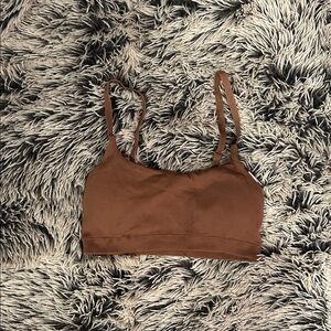 Aerie Brown Ribbed Bralette